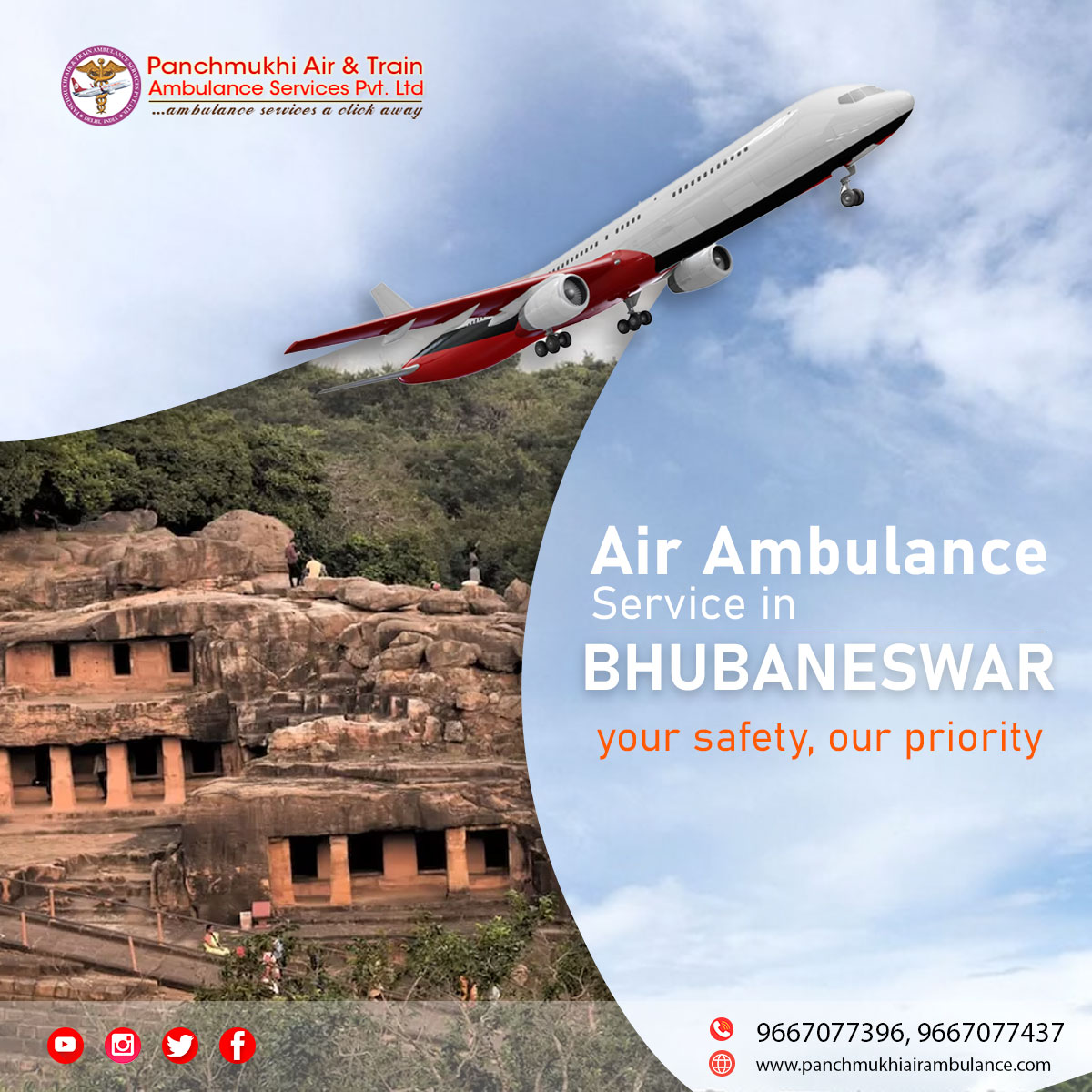 New Charter Air Ambulance Services in Bhubaneswar