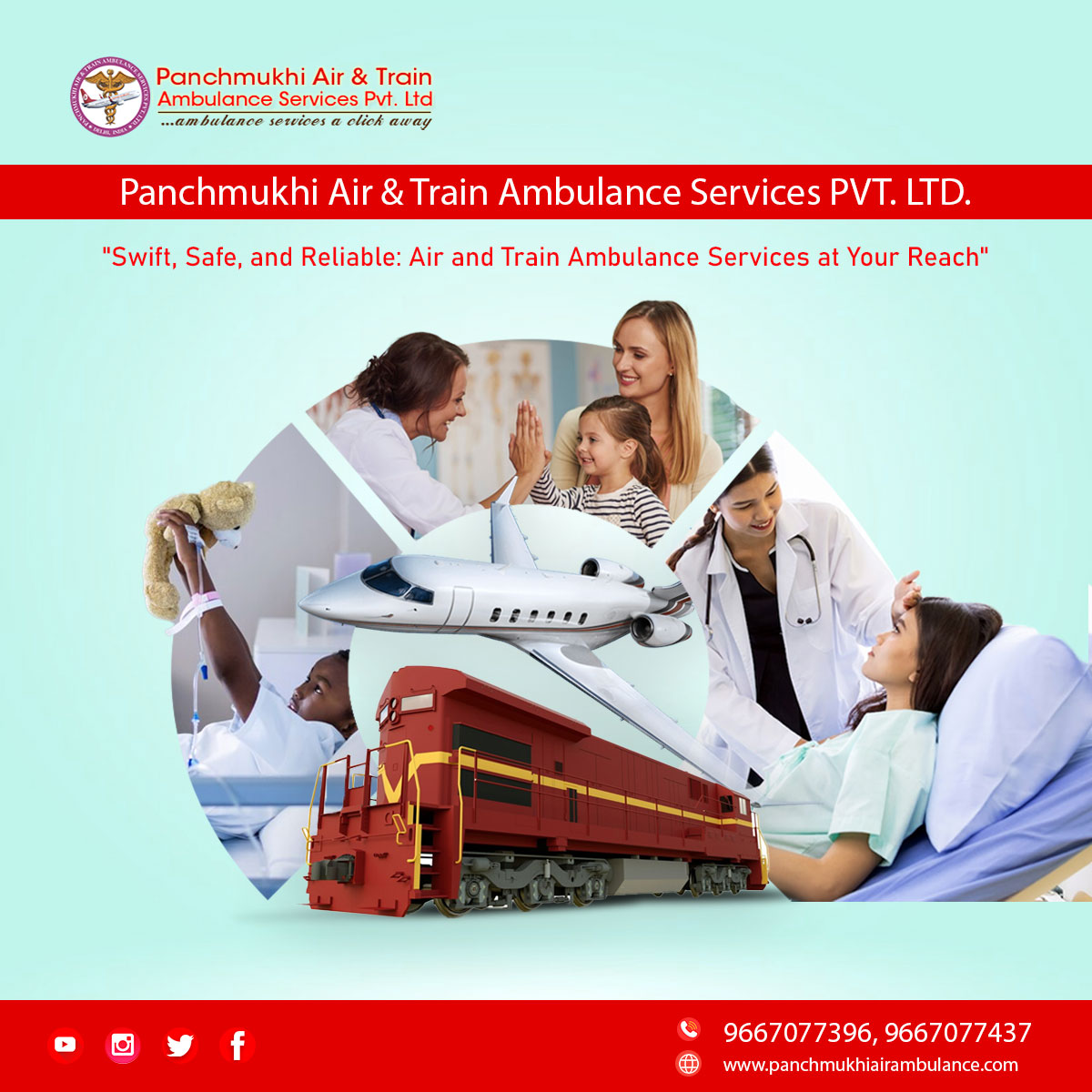 Panchmukhi Air and Train Ambulance Service in Guwahati is Known for Being Available 24/7