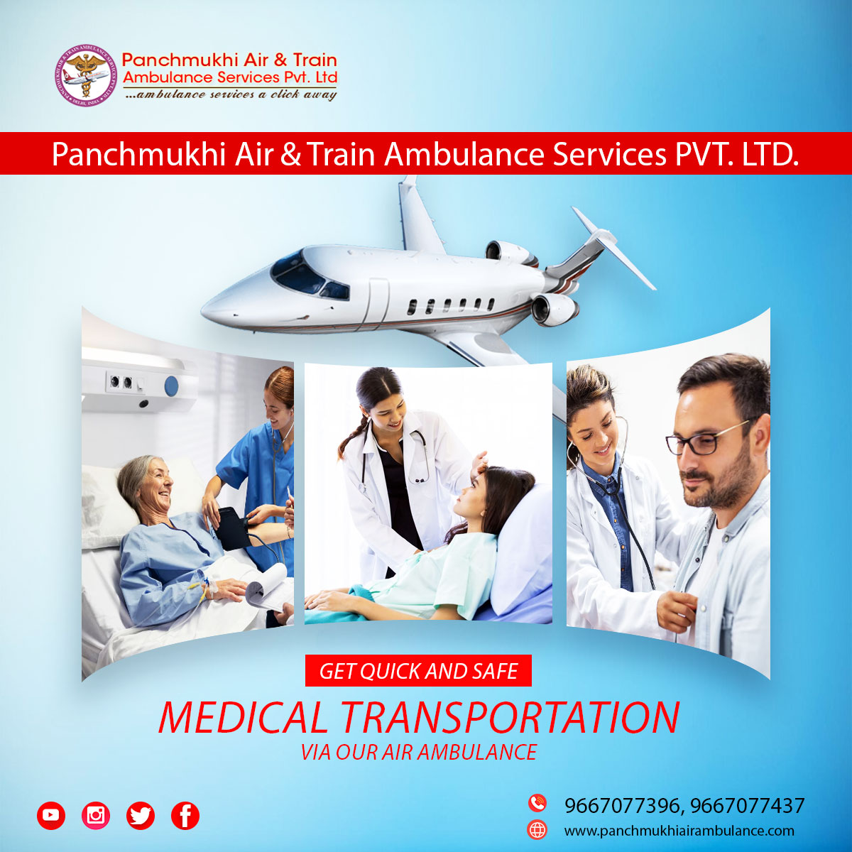 Panchmukhi Air and Train Ambulance Services in Patna is Emerging as a Life Saving Solution for People