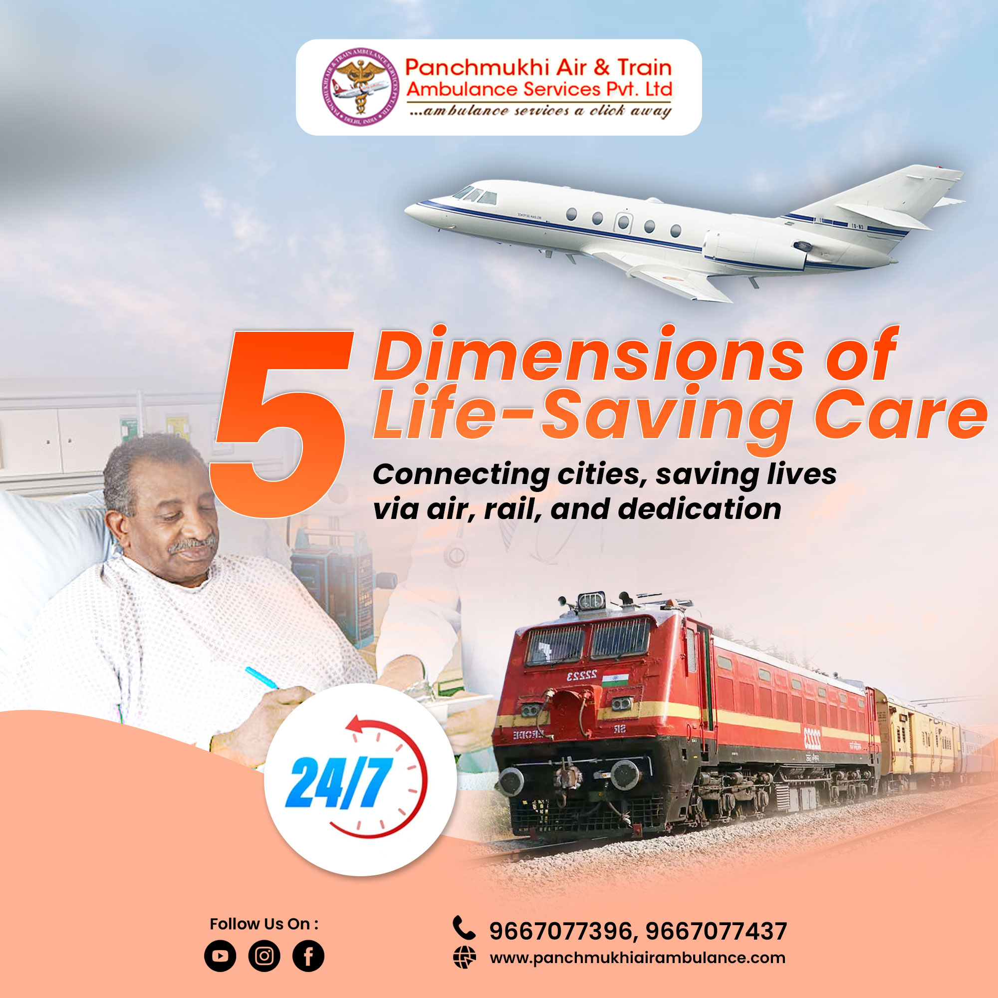 Panchmukhi Air and Train Ambulance Service in Chennai is Known for its Comprehensive Relocation Service Offered in Times of Emergency