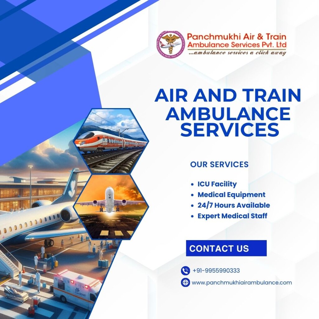Air and Train Ambulance Services in Patna