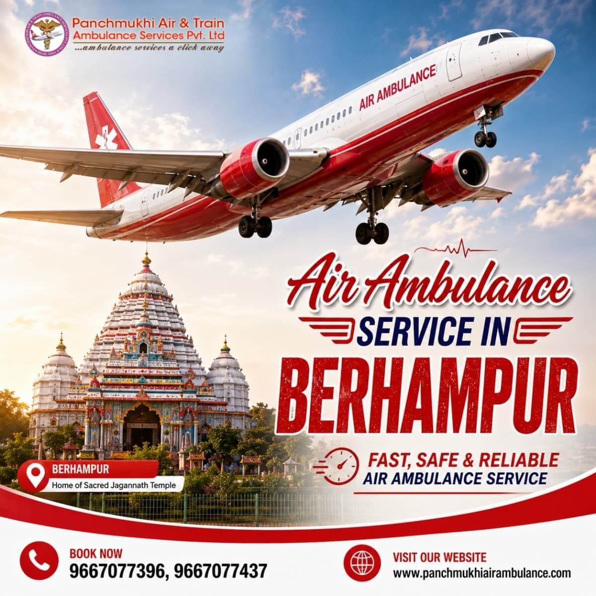 Air Ambulance Service in Berhampur