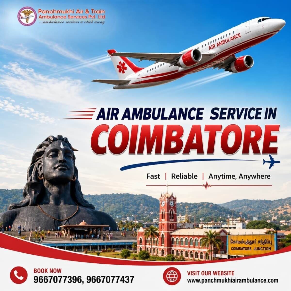 Air Ambulance Service in Coimbatore