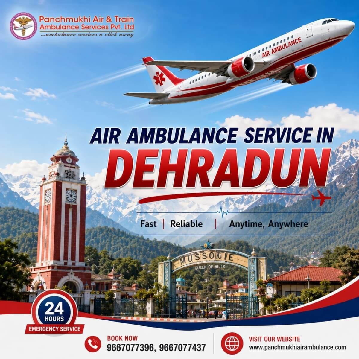Air Ambulance Service in Dehradun