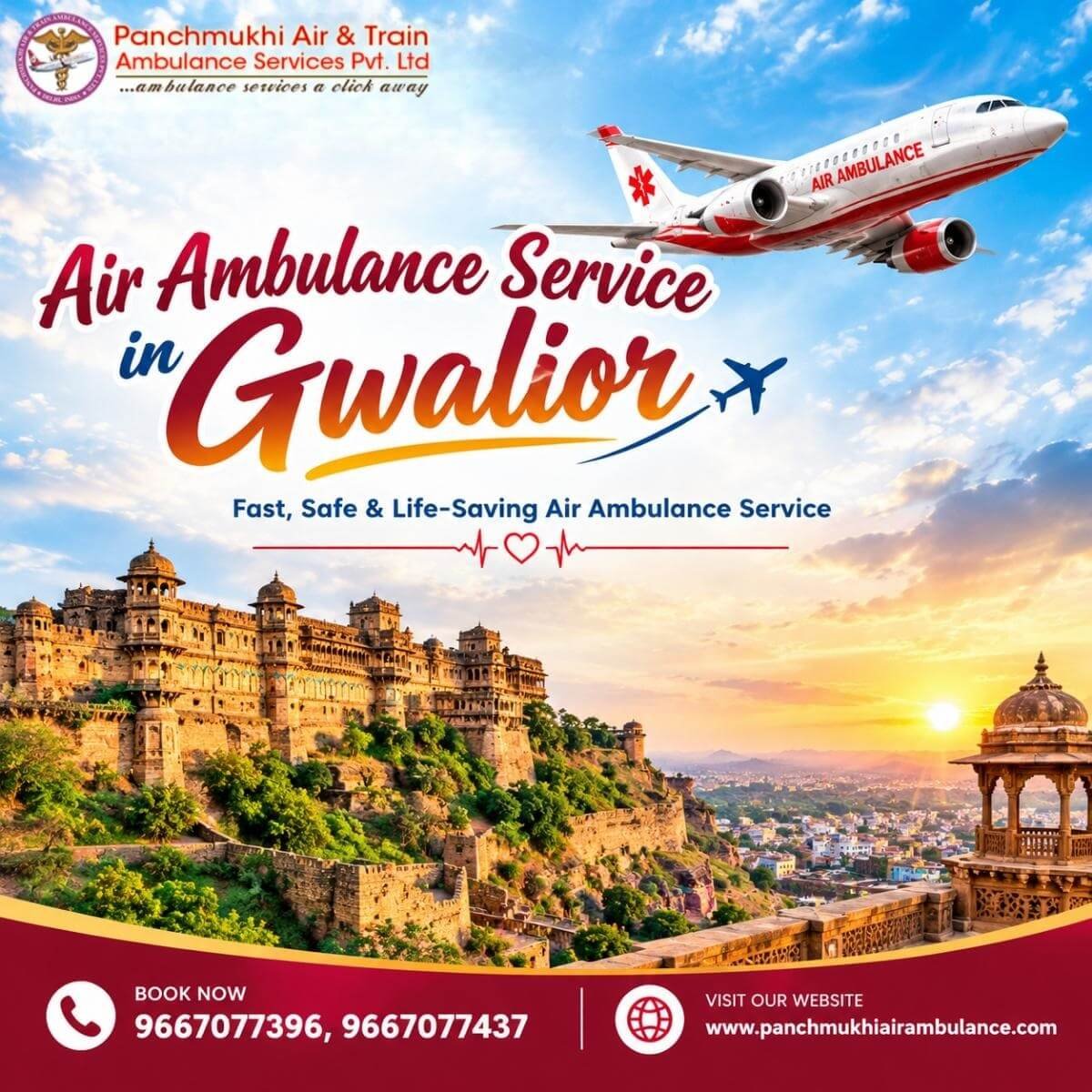 Air Ambulance Service in Gwalior