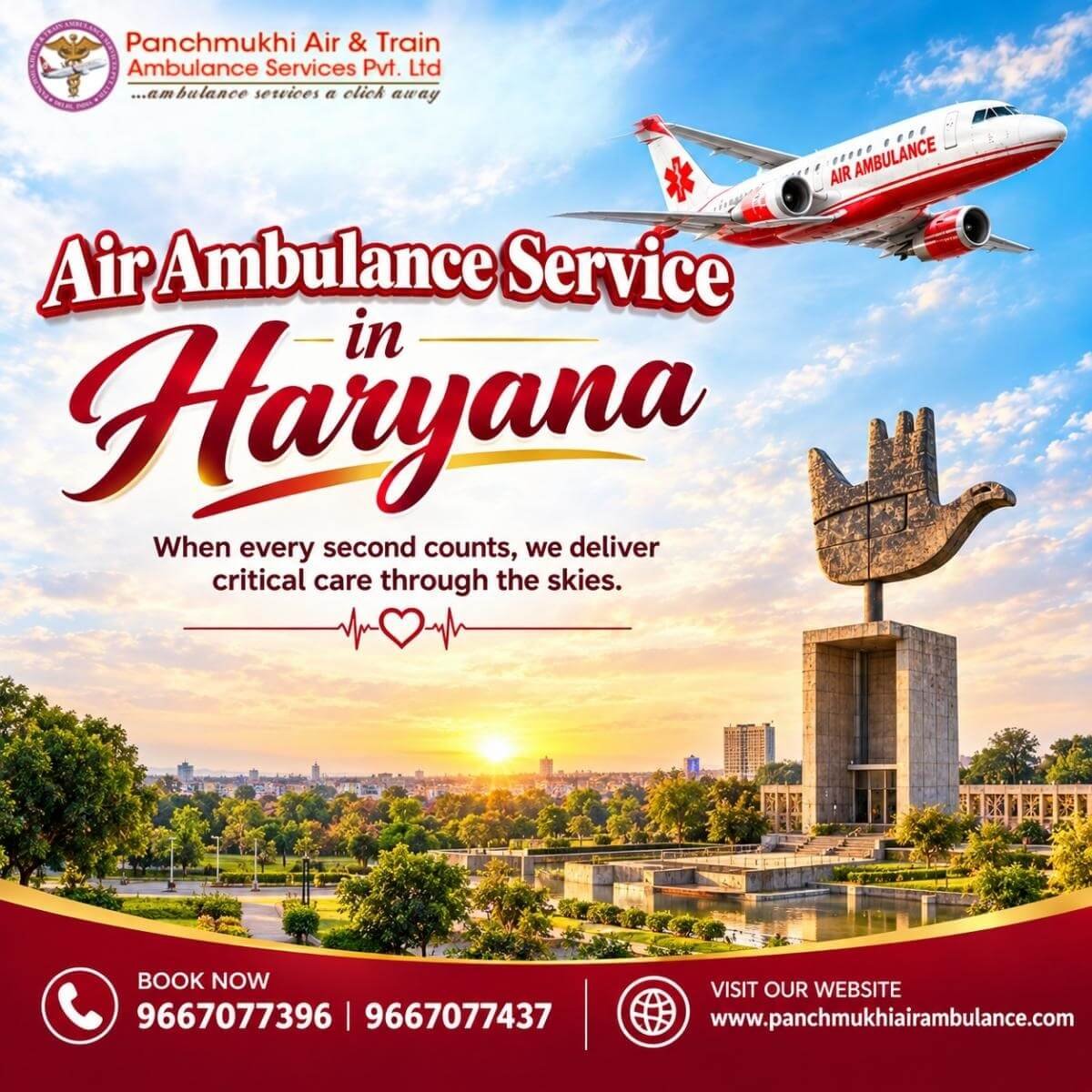 Air Ambulance Service in Haryana